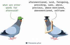aforesaid
